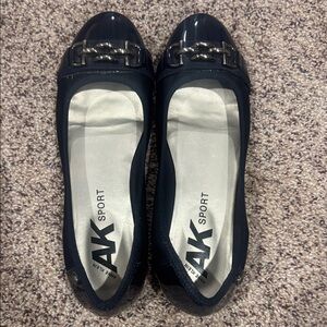 Anne Klein Sport Dark Blue Patent Loafers